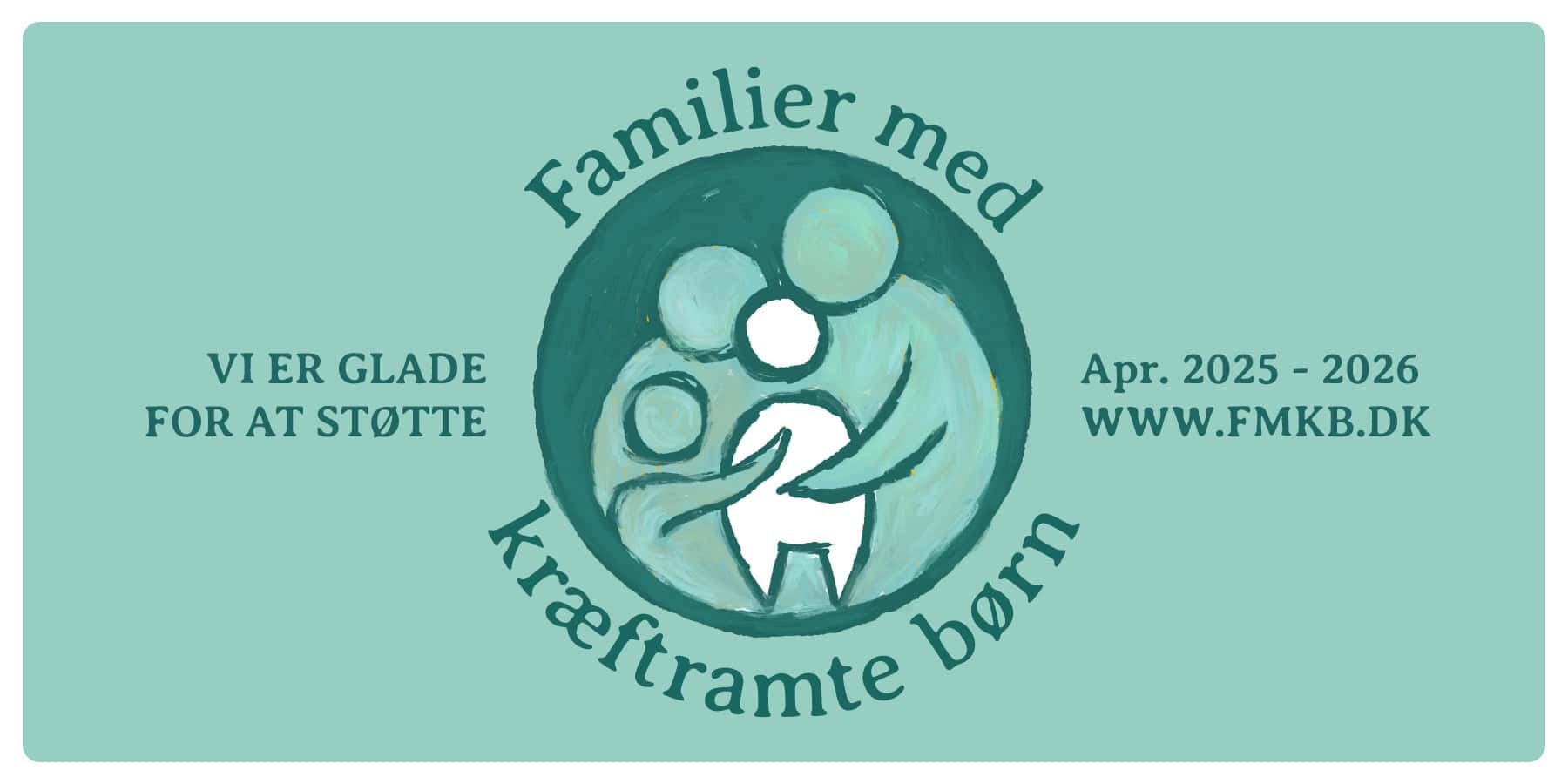 Familier med kræftramte børn støttebanner